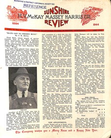 Newsletter - Sunshine Review - H.V. McKay Massey Harris Sunshine Review Publications, Sunshine Review - H.V. McKay Massey Harris