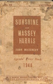 Manual - H.V. McKay Massey Harris & Massey Ferguson Equipment Manuals