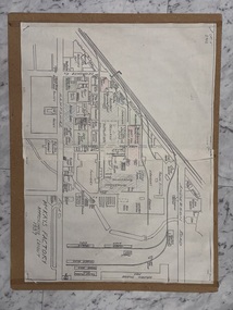 Plan - McKays Factory Approximate Layout 1937 Map Mounted on Board