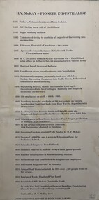 Archive - H.V. McKay - Pioneer Industrialist Timeline