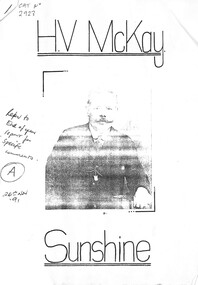 Document - H.V. McKay Sunshine - Hugh Victor McKay Life History by F. Smith, F. Smith