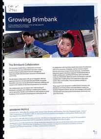 Document - Growing Brimbank - A Collaborative Approach To Lifting Health And Education Outcomes, City of Brimbank, 2011