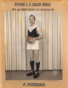 Photograph - Sunshine Football Club Winner A. F. Gillion Medal P. Fitzgerald, R. & R. Mudford Studios Sunshine