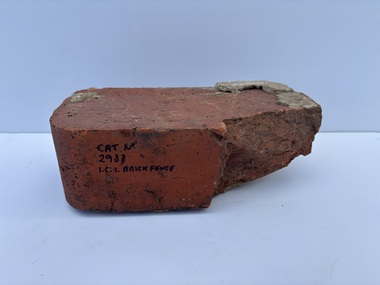 Functional object - I.C.I. brick from residential house fence near Gate 5 Ballarat Rd Deer Park