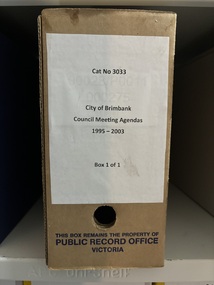 Administrative record - City of Brimbank Council Meeting Agenda 1995 - 2017