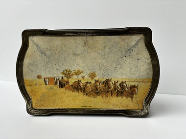 Container - "Harvest Time" Biscut Tin