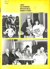 Document - Sunshine City Council Sunshine Resource Directory 1983, Sunshine City Council, 1983