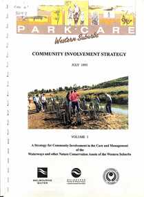 Document - Parkcare Western Suburbs Community Involvement Stratergy July 1993, Parkcare, 1993