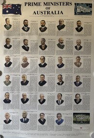 Poster - Prime Ministers of Australia 1901 - 1983 Poster, Standard Publishing House, 1984
