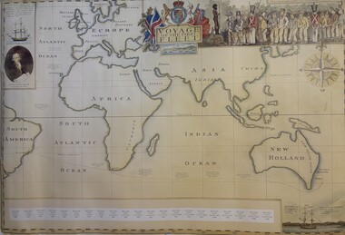 Map - Voyage of the First Fleet Map
