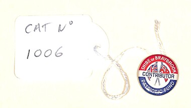 Badge - Patriotic Fund Badge, World War I (Approximate)