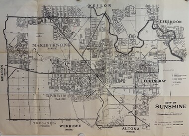 Map - City of Sunshine Map June 1971