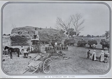 Photograph - Victorian Pioneering Farming / Transport Images