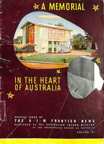 Magazine - The A.I.M. Frontier News (The Australia Inland Mission of the Presyterian Church of Australia), The Austrralia Inland Mission of the Presyterian Church of Australia
