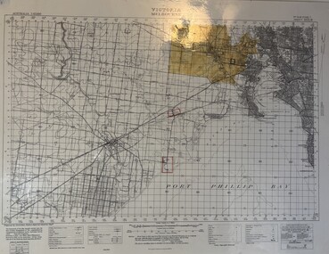 Map - Melbourne Topographical Map No 848 Zone 7, 1930