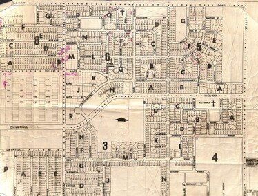 Map - Braybrook Housing Commission Map 1954, Housing Commission of Victoria, 25th January 1954