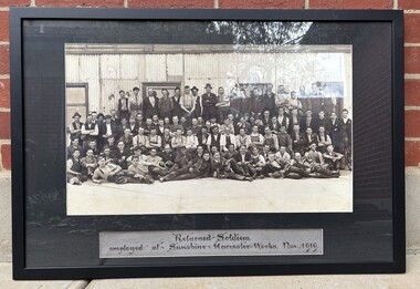 Photograph - Returned Soliders Employed at Sunshine Harvester Works Nov 1919, 43770