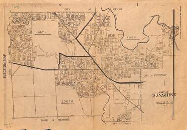 Map - City of Sunshine Ward Election Boundaries 1982, The Advocate, 1982