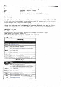 Ceremonial object - Brimbank City Council Citizenship Ceremony 7th April 2024