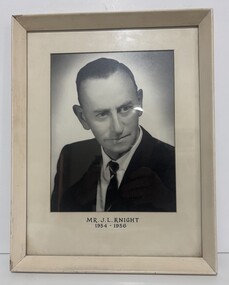 Photograph - Albion Explosive Factory Mr. J. L. Knight 1954 - 1956 Site Manager Portrait Photograpth, 1956