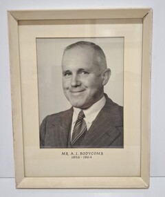 Photograph - Albion Explosive Factory Mr. A.I. Bodycomb Site Manager 1956 - 1964 Portrait Photograph, 1964