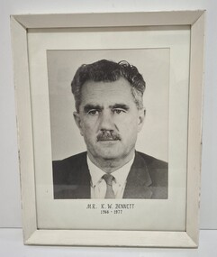 Photograph - Albion Explosive Factory Mr. K.W. Bennett Factory Manager 1966 - 1977 Portrait Photograph, 1977