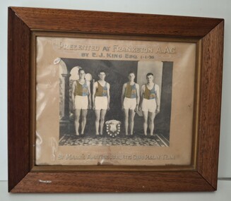Photograph - St Marks Amateur Atheletic Club Relay 1934 Team Photograph