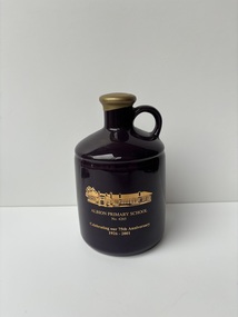 Memorabilia - Albion Primary School 75th Anniversary Commentative Port Wine Bottle, 2001