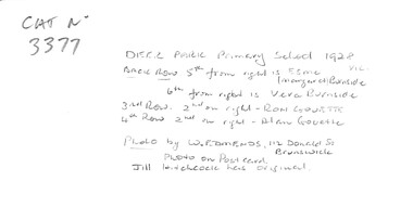 Photograph - Deer Park State School 1434 1928 Photograph, 1928