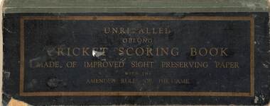 Memorabilia - Sunshine Potteries Cricket Club Score Book Season 1940 - 1941