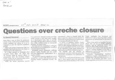 Archive - District Creches