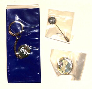 Memorabilia - City of Sunshine Badges, Key Rings & Tie Pins