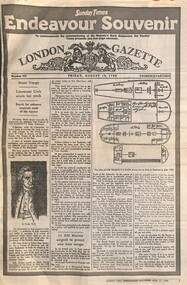 Newspaper - Commissioning of His Majesty's Bark Endeavour, SundayTimes, 17th April 1994