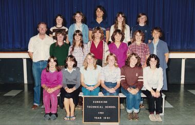 Photograph - Sunshine Technical School 1981 Class Photograpths, Sunshine Technical school