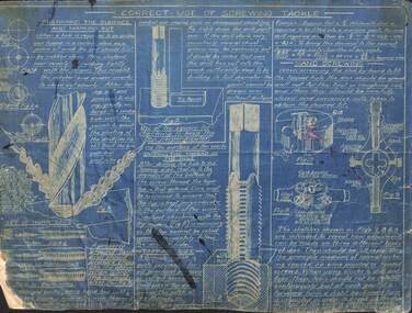 Administrative record - Sunshine Technical School Office Memorabilia - Arbor Press Blueprints, Various