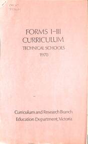Administrative record - Sunshine Technical School Memorabilia - Course Information Booklets