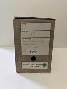 Administrative record - Sunshine Technical School - Inspector's Reports 1913 - 1950