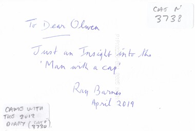 Journal - Raymond "Ray" Frank Barnes Portrait, 43556