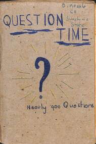 Journal - Daryl Keeble Collection - Question Time, Noel Hartnett