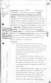 Administrative record - Sunshine Football Club Skinner Reserve Lease 1964, 1964