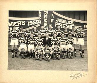 Photograph - Sunshine Football Club 3rds U18 Team Photo Mid 1950's, Mid 1950's