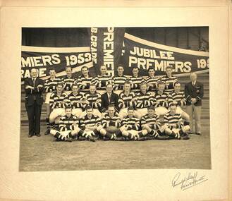 Photograph - Sunshine Football Club Mid 1950's Team Photo, Mid 1950's