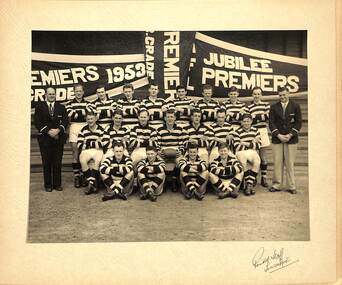 Photograph - Sunshine Football Club Mid 1950's Team Photo, Mid 1950's