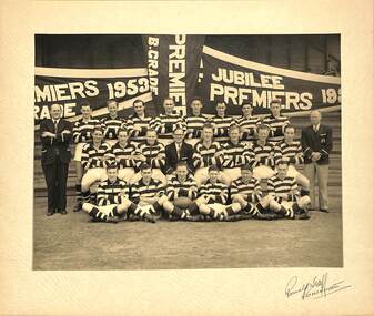 Photograph - Sunshine Football Club Senior Mid 1950's Team Photo, Mid 1950's