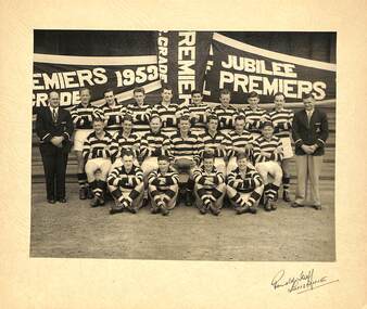 Photograph - Sunshine Football Club Senior Early to Mid 1950's Team Photo, Early to Mid 1950's