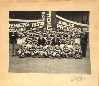 Photograph - Sunshine Football Club Mid to Late 1950's Team Photo, Mid to Late 1950's