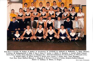 Photograph - Sunshine Football Club 1980's Team Photo, 1980's