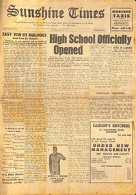 Newsletter - Sunshine Times Newspaper 14th June 1965, 14th June 1965