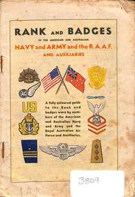 Booklet - Rank and Badges ibn the American and Australian Navy and Army and the R.A.A.F, Offset Printing, Sydney, Australia