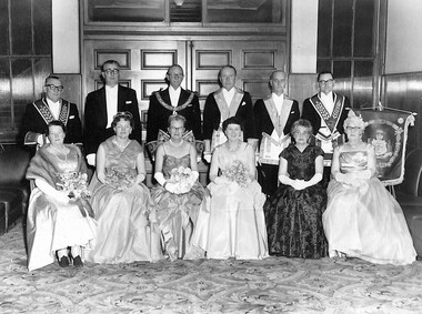 Photograph - Sunshine Masonic Lodge No 226 Members With Wifes Photograph